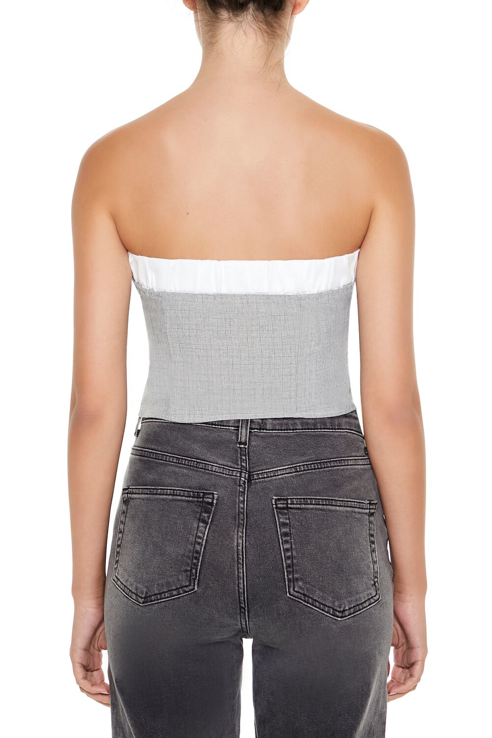 Two-Tone Tube Crop Top - Image 5