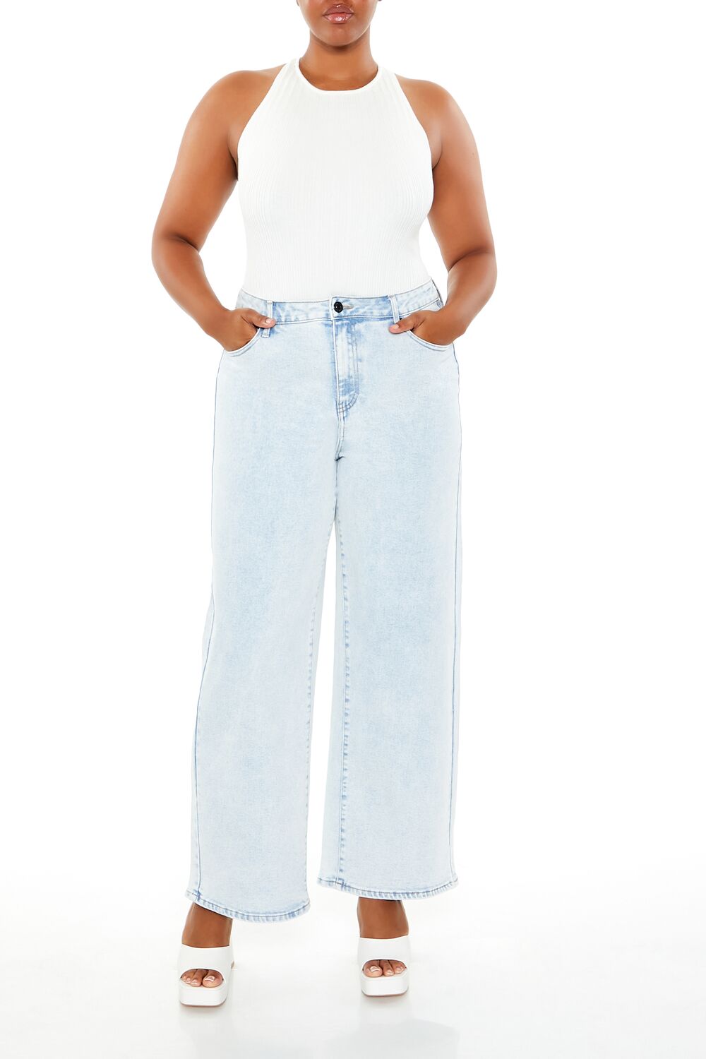 Plus Size Crisscross Sweater-Knit Bodysuit