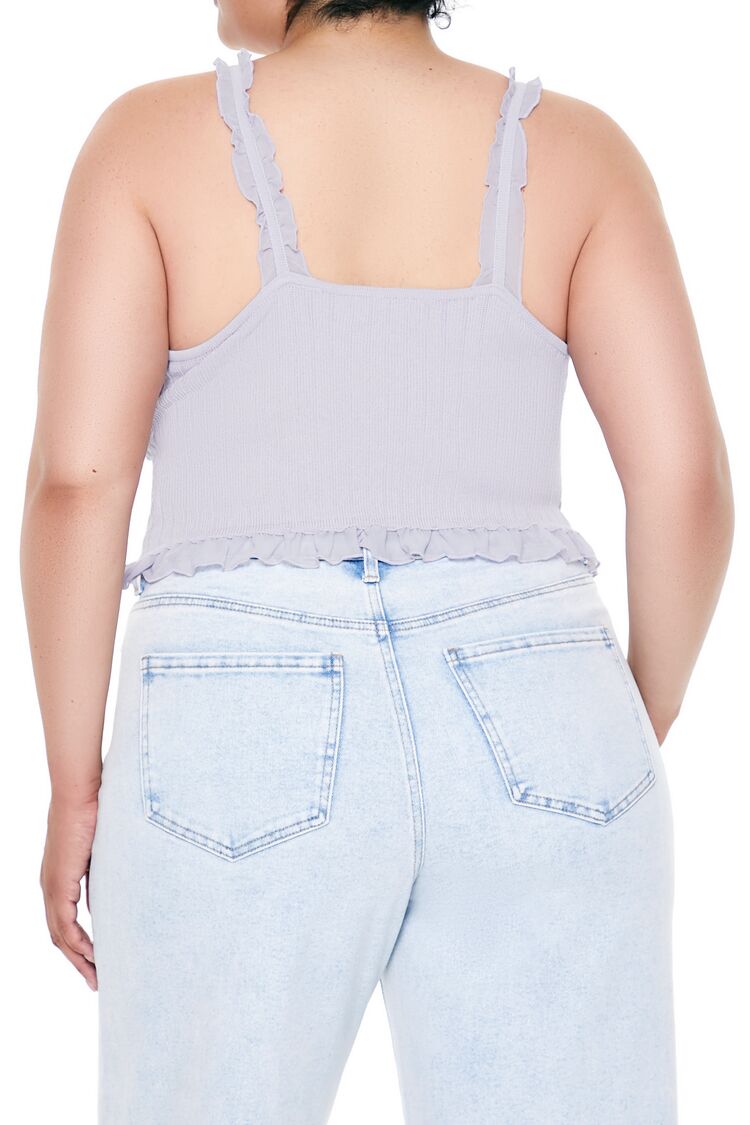 Plus Size Ruffle Sweater-Knit Cami - Image 5