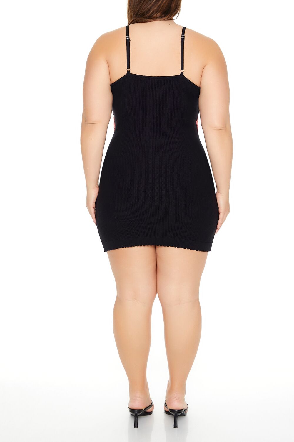 Plus Size Flower Sweater Dress - Image 3