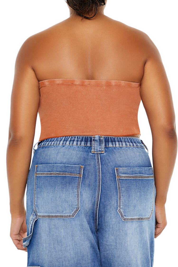 Plus Size V-Hem Tube Top - Image 5