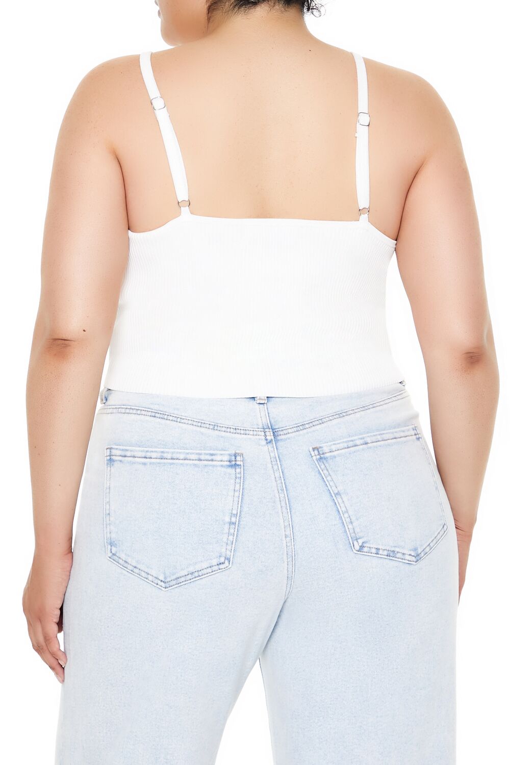 Plus Size Embroidered Sweater-Knit Cami - Image 5