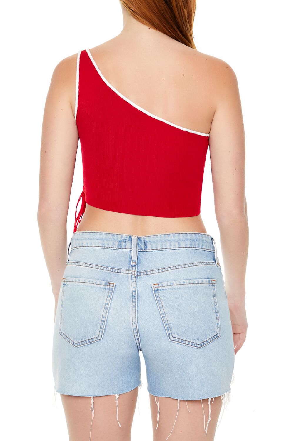 Sweater-Knit One-Shoulder Top - Image 11