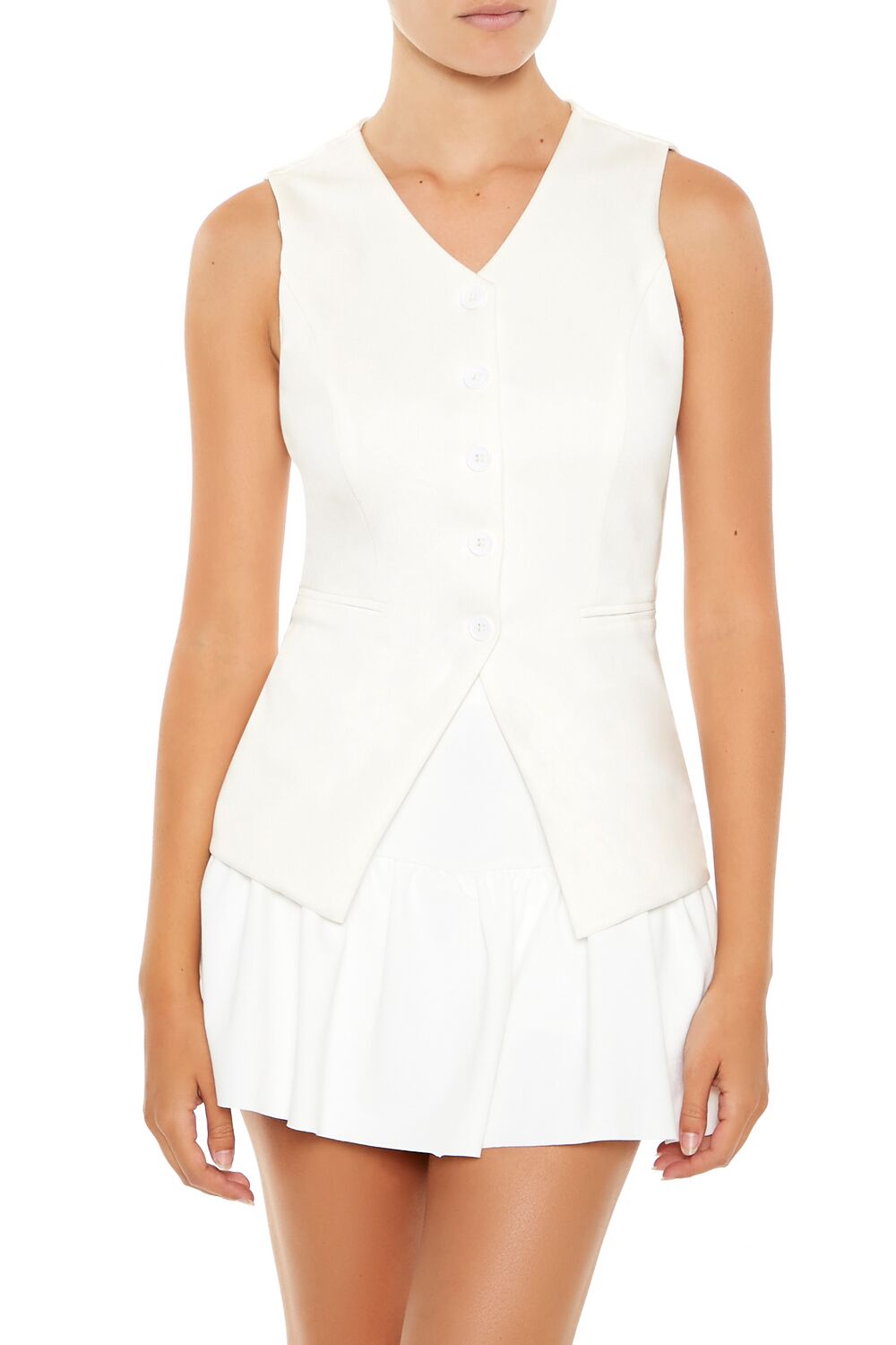 Sleeveless Button-Up Top - Image 7