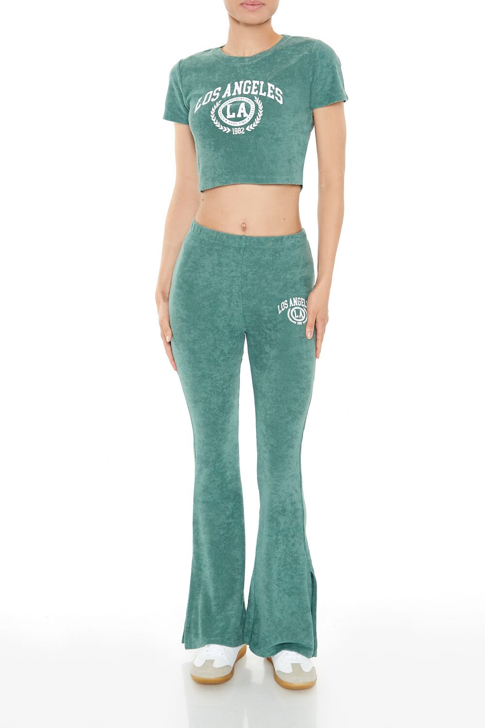 Los Angeles Graphic Cropped Tee - Image 2