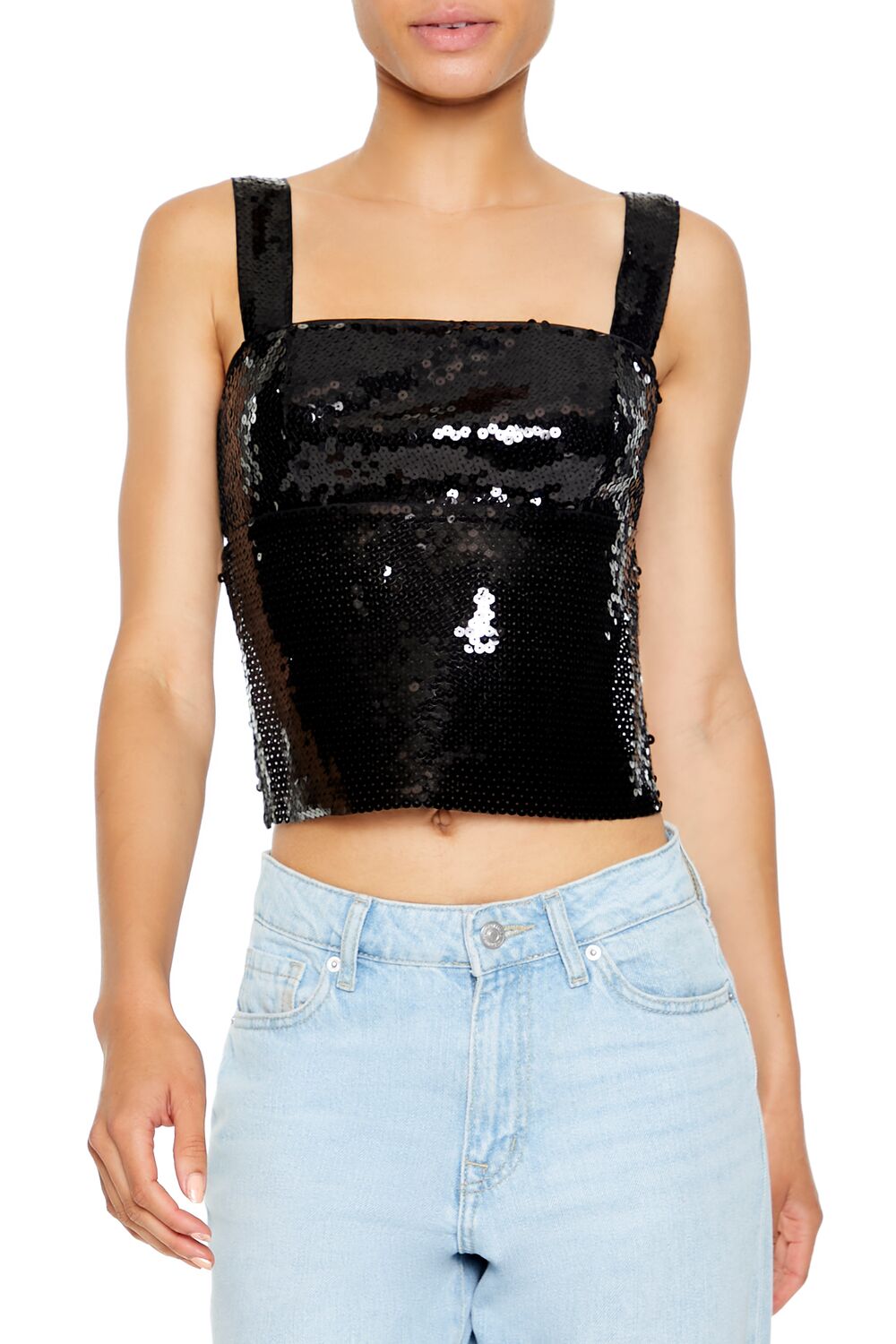 Tie-Back Sequin Top