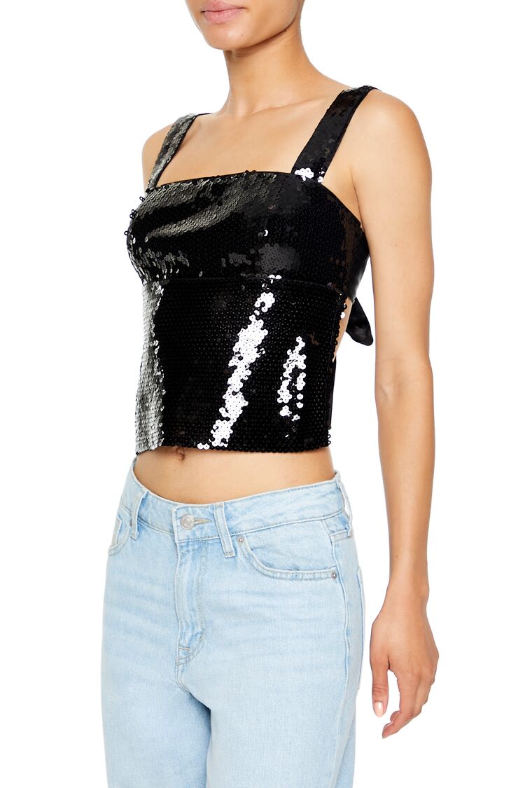Tie-Back Sequin Top - Image 4