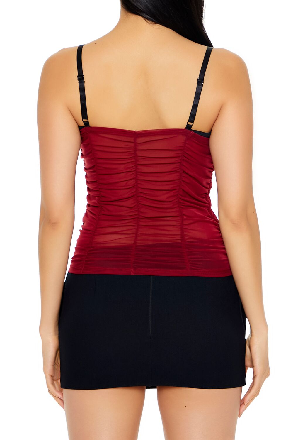 Ruched Mesh Colorblock Cami - Image 19