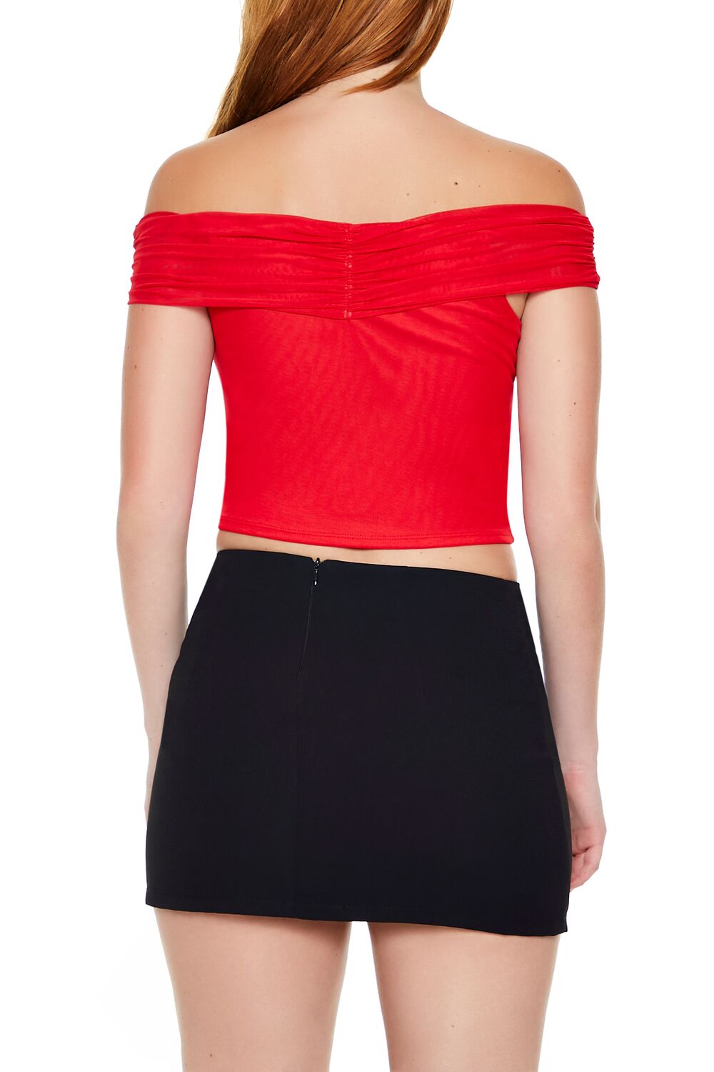 Mesh Off-the-Shoulder Crop Top - Image 10