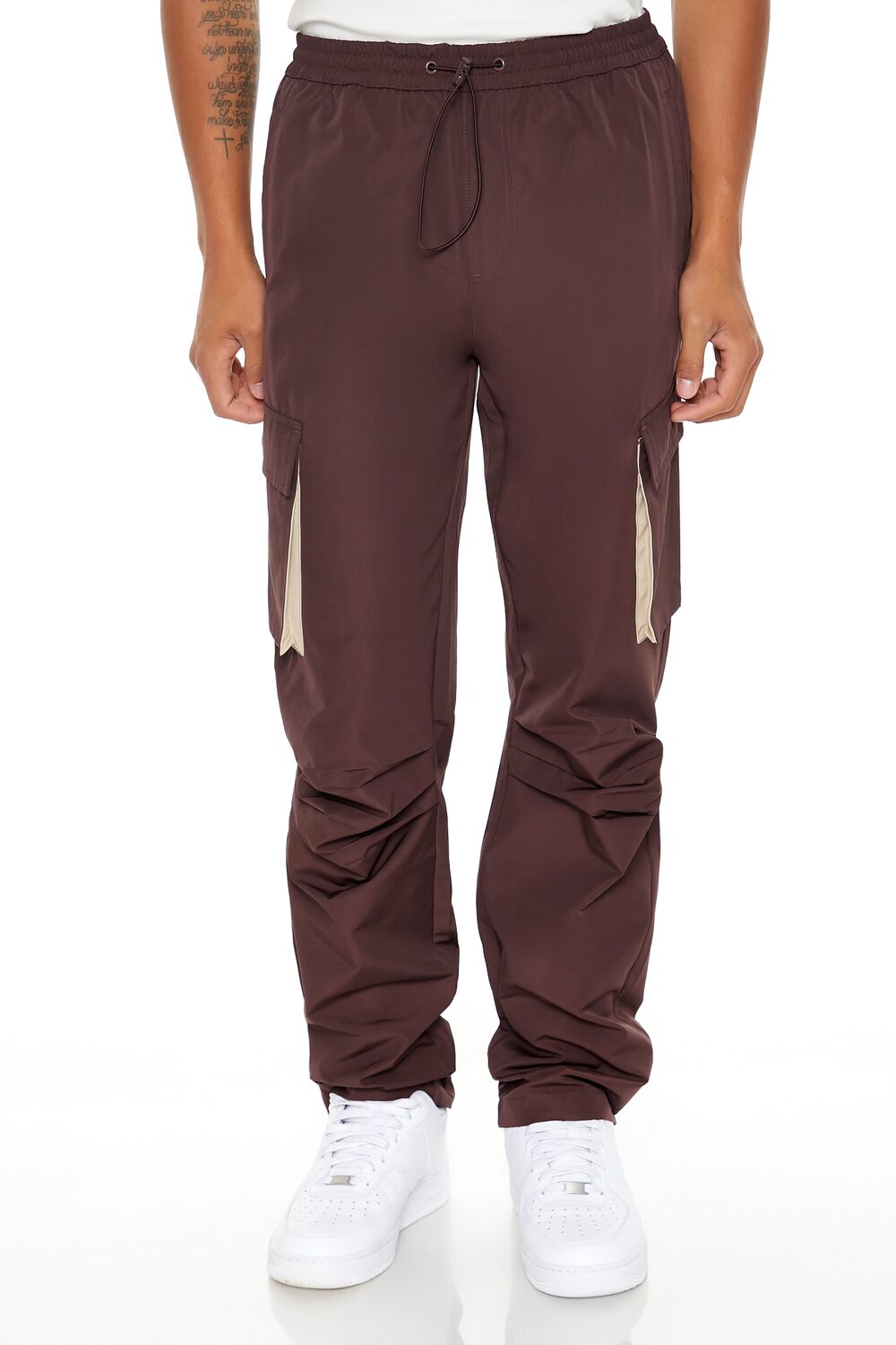 Slim-Fit Drawstring Cargo Pants - Image 2