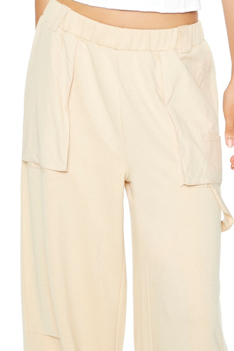 Fleece Wide-Leg Utility Pants - Image 5