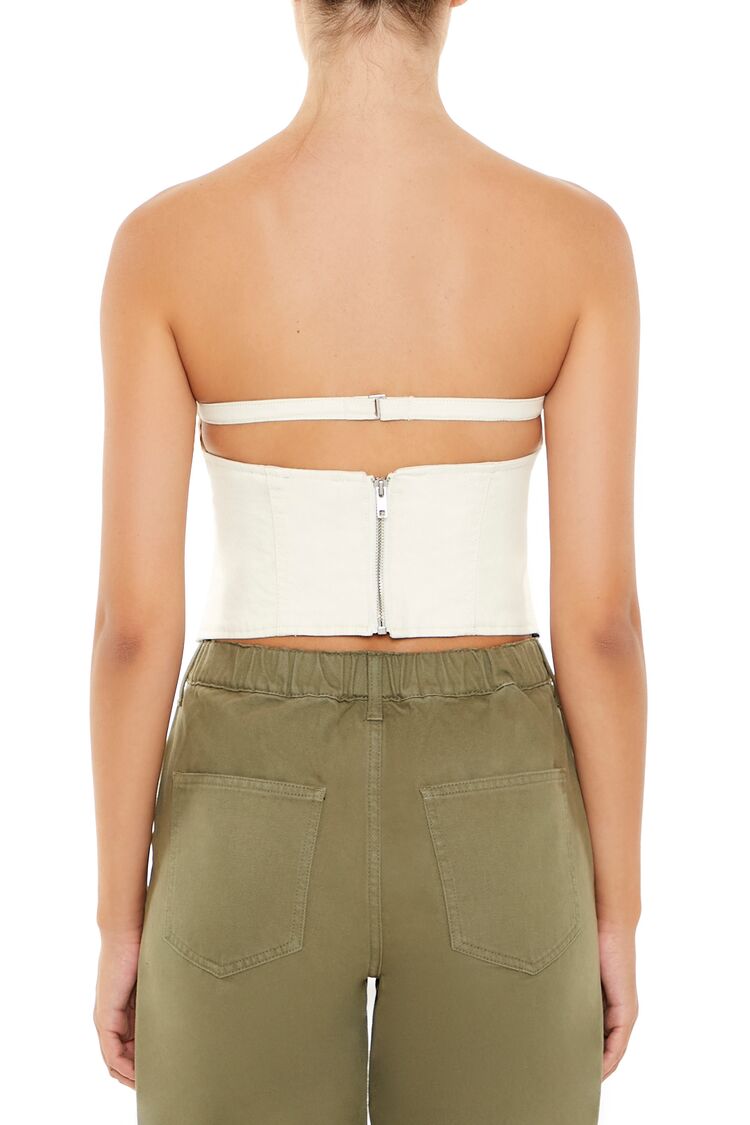 Strappy Twill Tube Top - Image 6