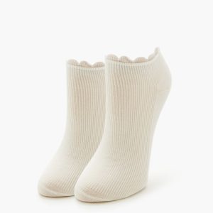 Ruffle-Trim Ankle Socks Set - 3 pack