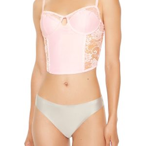 Sheer Lace Underwire Corset Bra