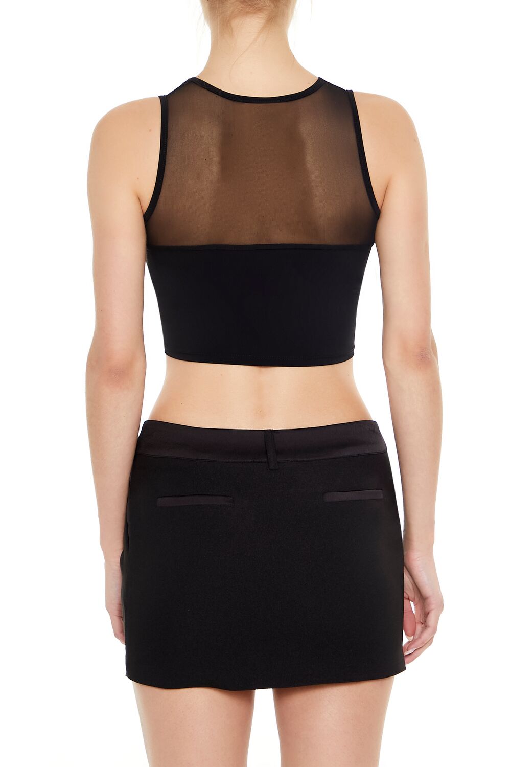 Ruched V-Hem Crop Top - Image 6