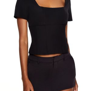 Square-Neck Crop Top