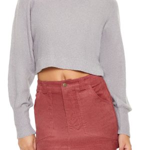 Cropped Turtleneck Sweater