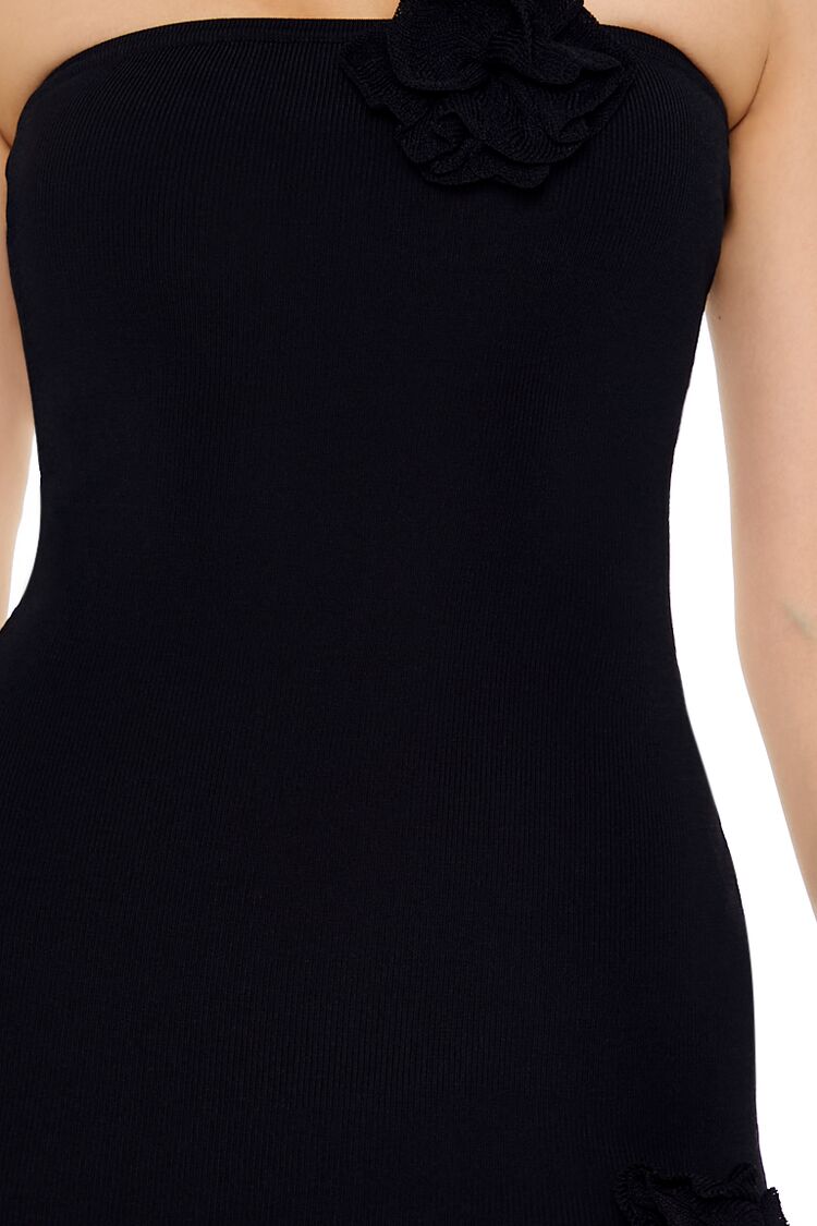 Rosette Tube Mini Sweater Dress - Image 5