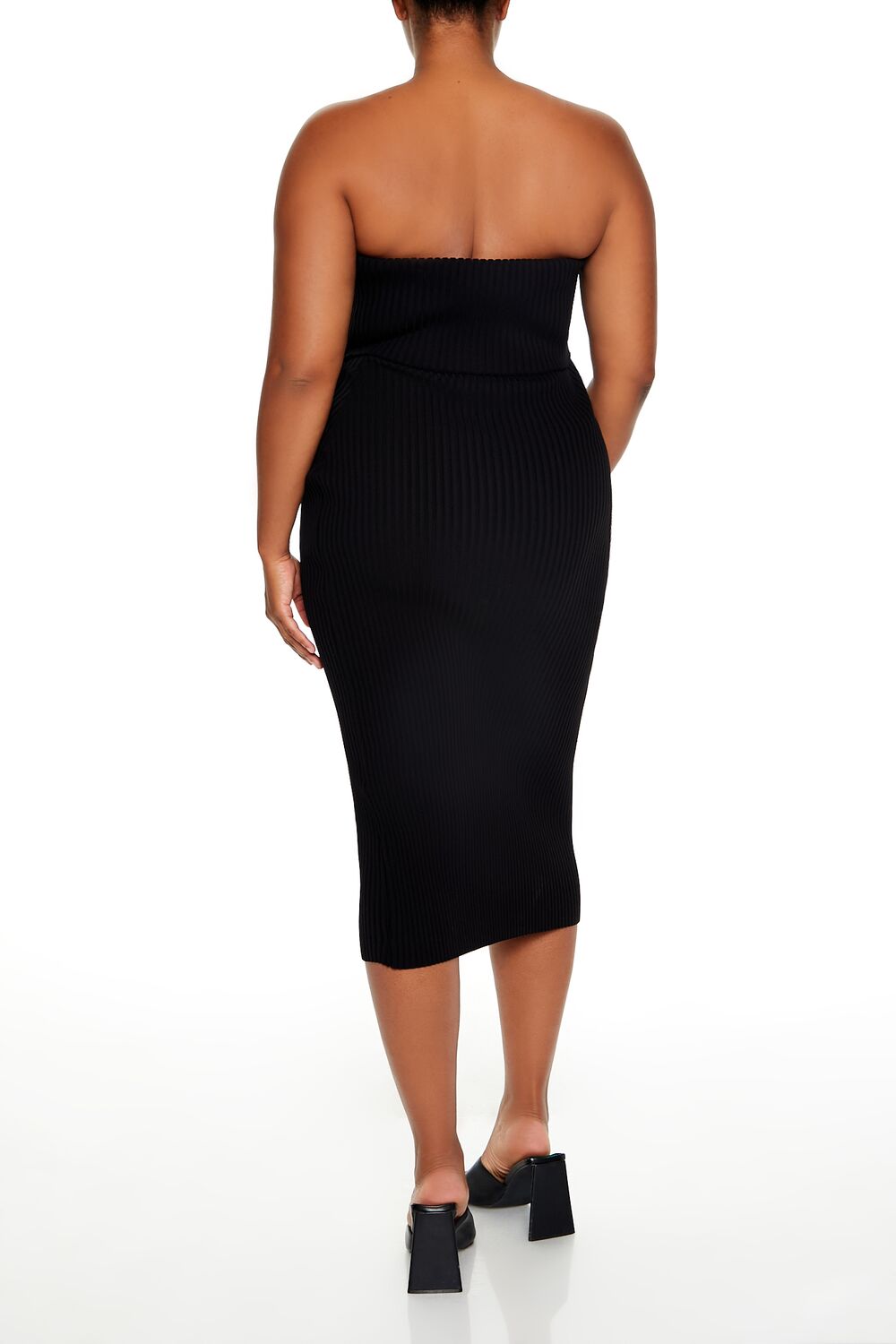 Plus Size Tube Midi Sweater Dress - Image 4