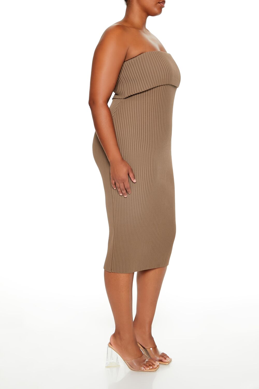 Plus Size Tube Midi Sweater Dress - Image 8
