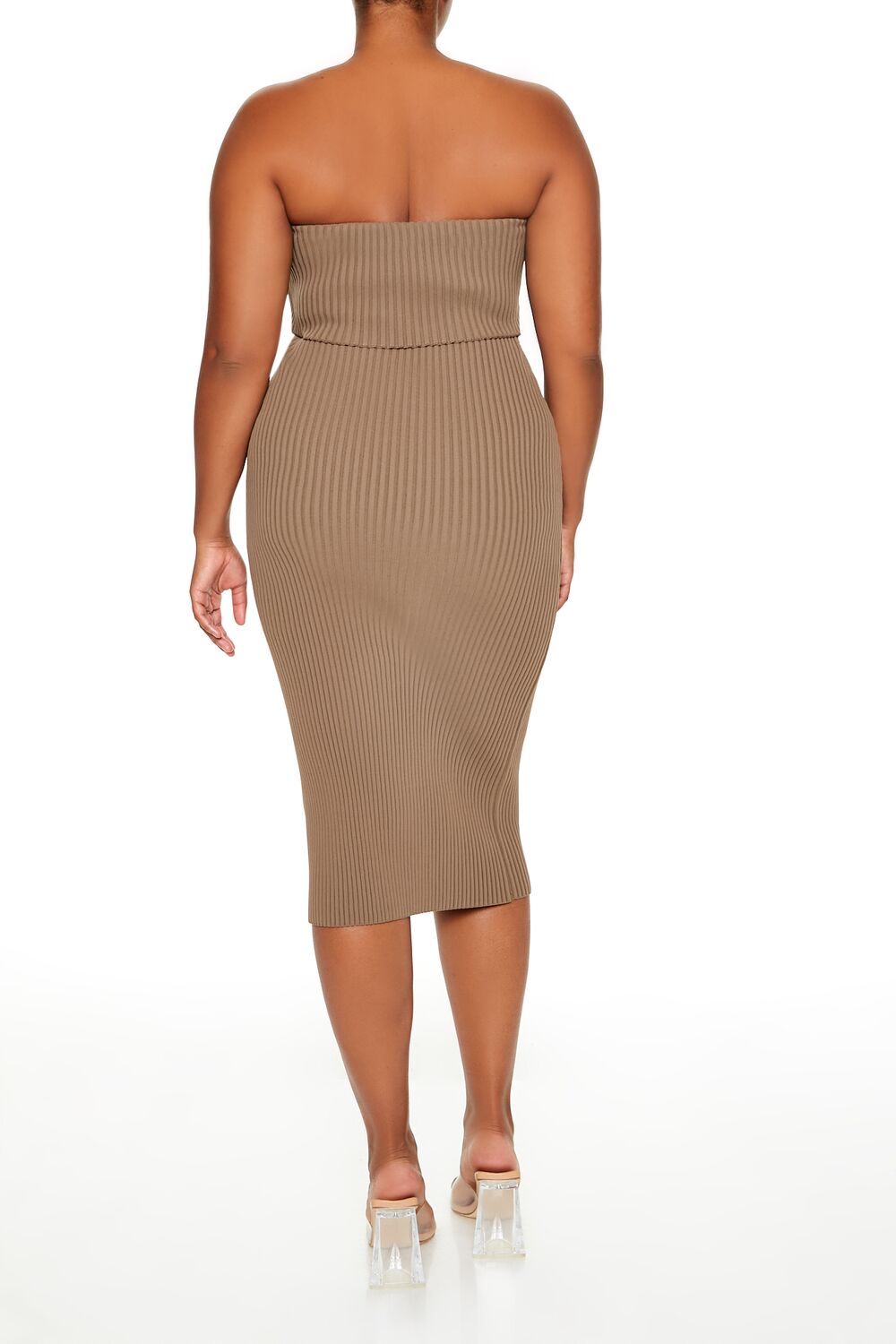 Plus Size Tube Midi Sweater Dress - Image 9