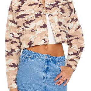 Camo Print Twill Shirt