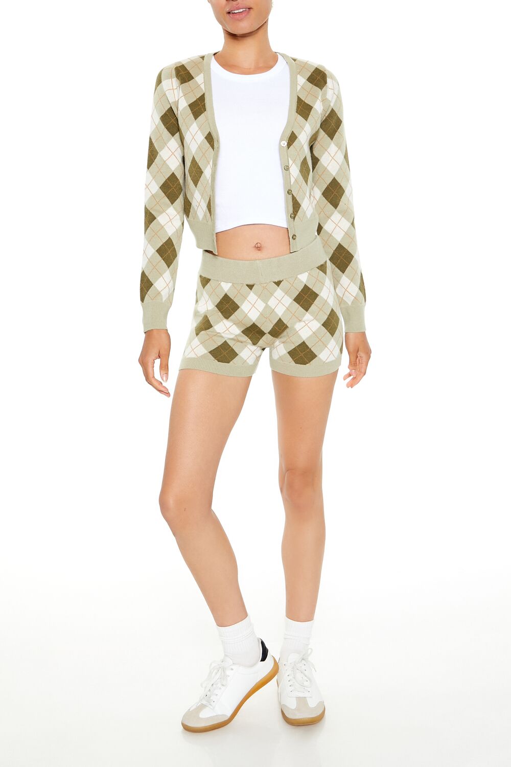 Argyle Cardigan Sweater - Image 2