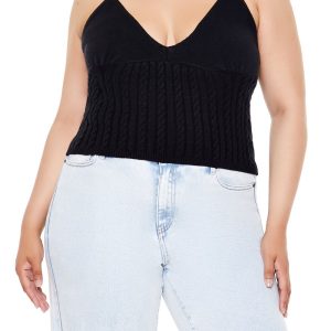 Plus Size Sweater-Knit Cami