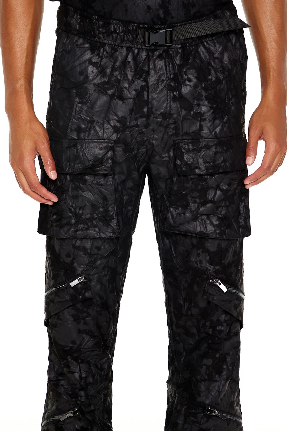 Textured Slim-Fit Mid-Rise Pants - Image 5