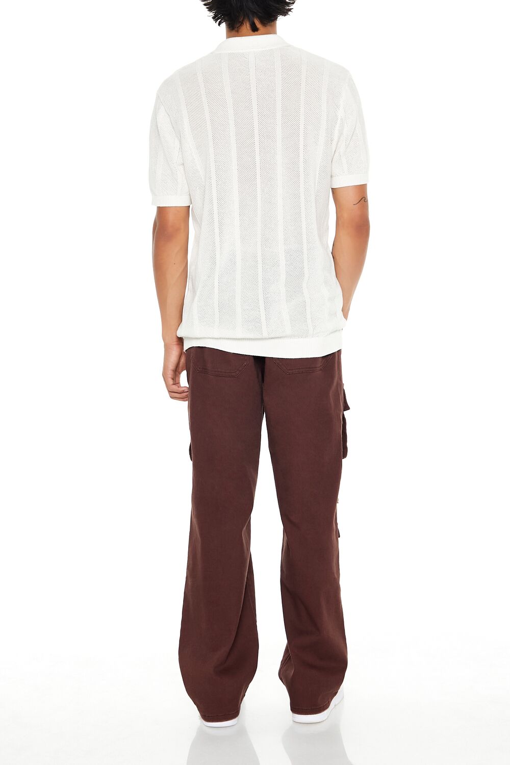 Distressed Mid-Rise Cargo Jeans - Image 4