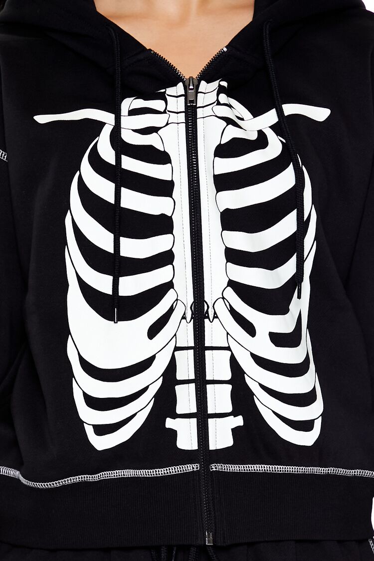 Skeleton Graphic Zip-Up Hoodie - Image 8
