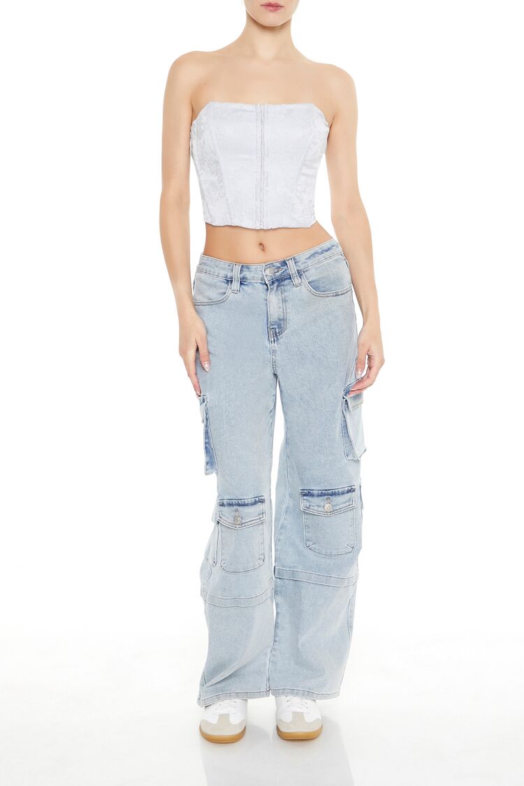 Floral Corset Tube Top - Image 2