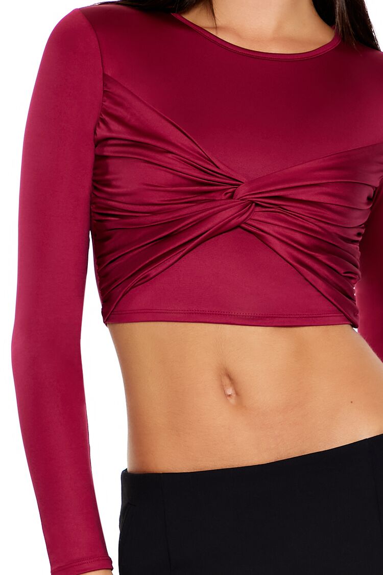 Contour Sculpt Twisted Crop Top - Image 8