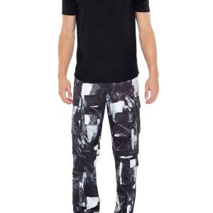 Brushed Colorblock Slim-Fit Pants