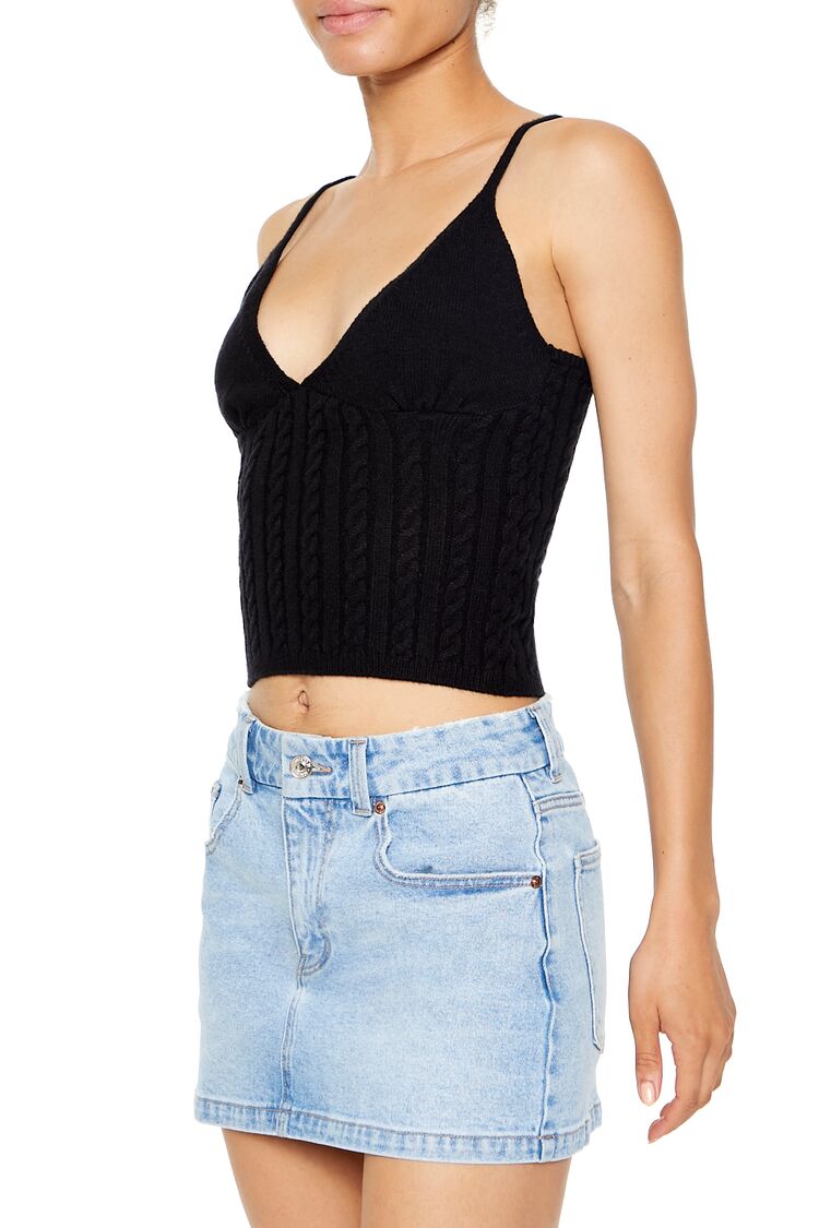 Cropped Sweater-Knit Cami - Image 4