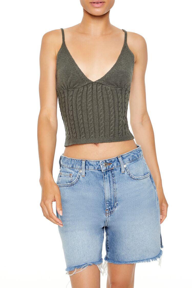 Cropped Sweater-Knit Cami - Image 6