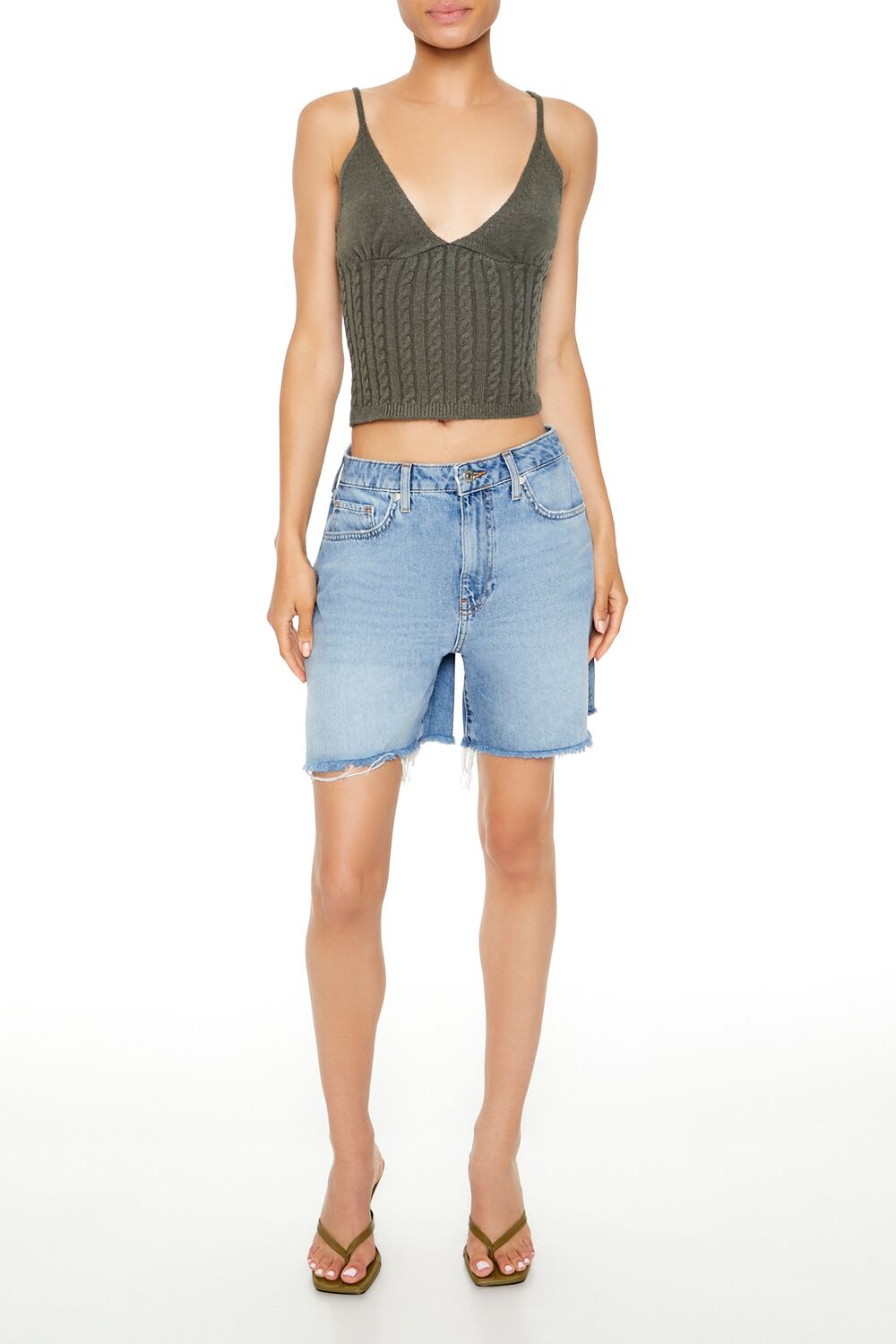 Cropped Sweater-Knit Cami - Image 7