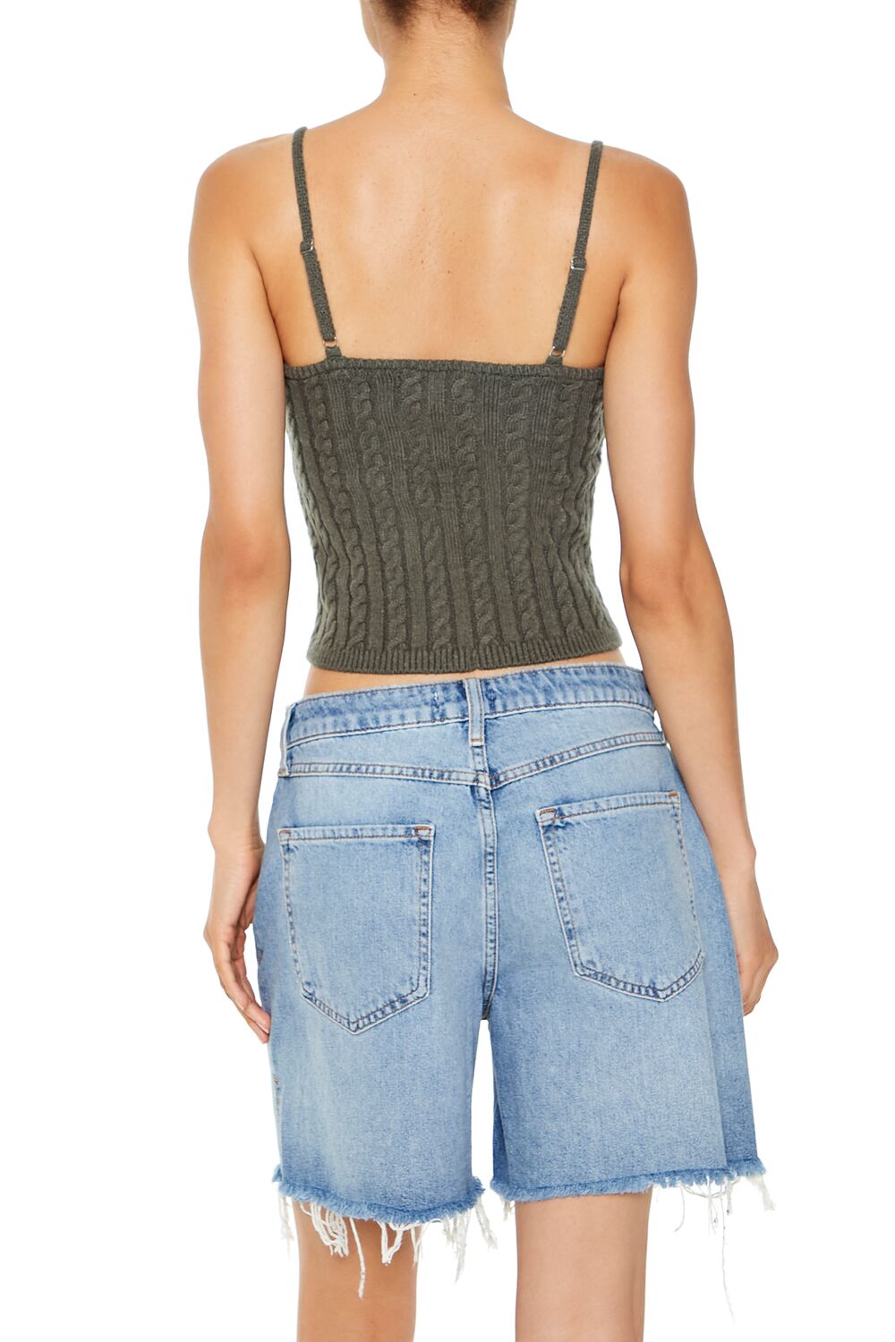 Cropped Sweater-Knit Cami - Image 10