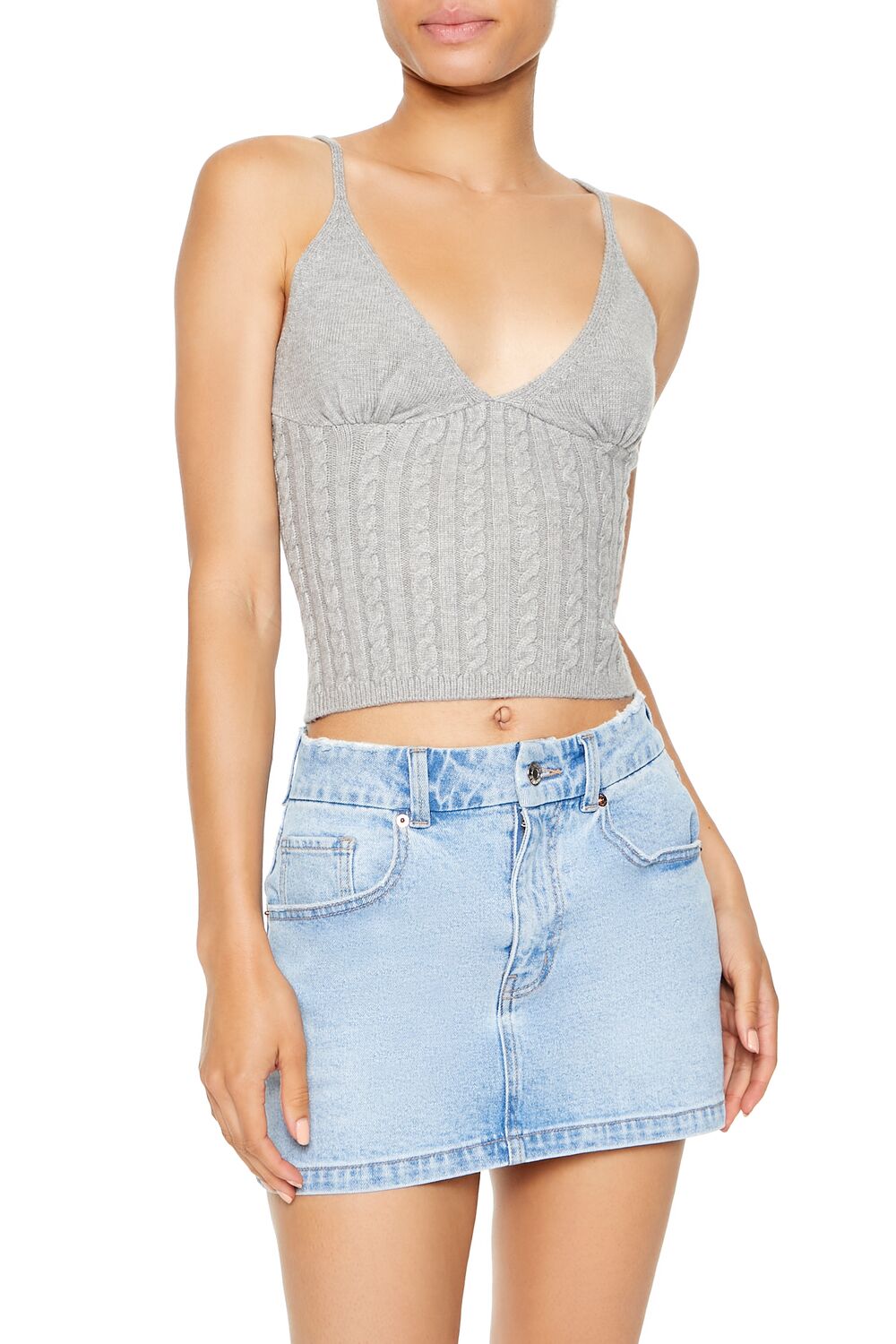 Cropped Sweater-Knit Cami - Image 11
