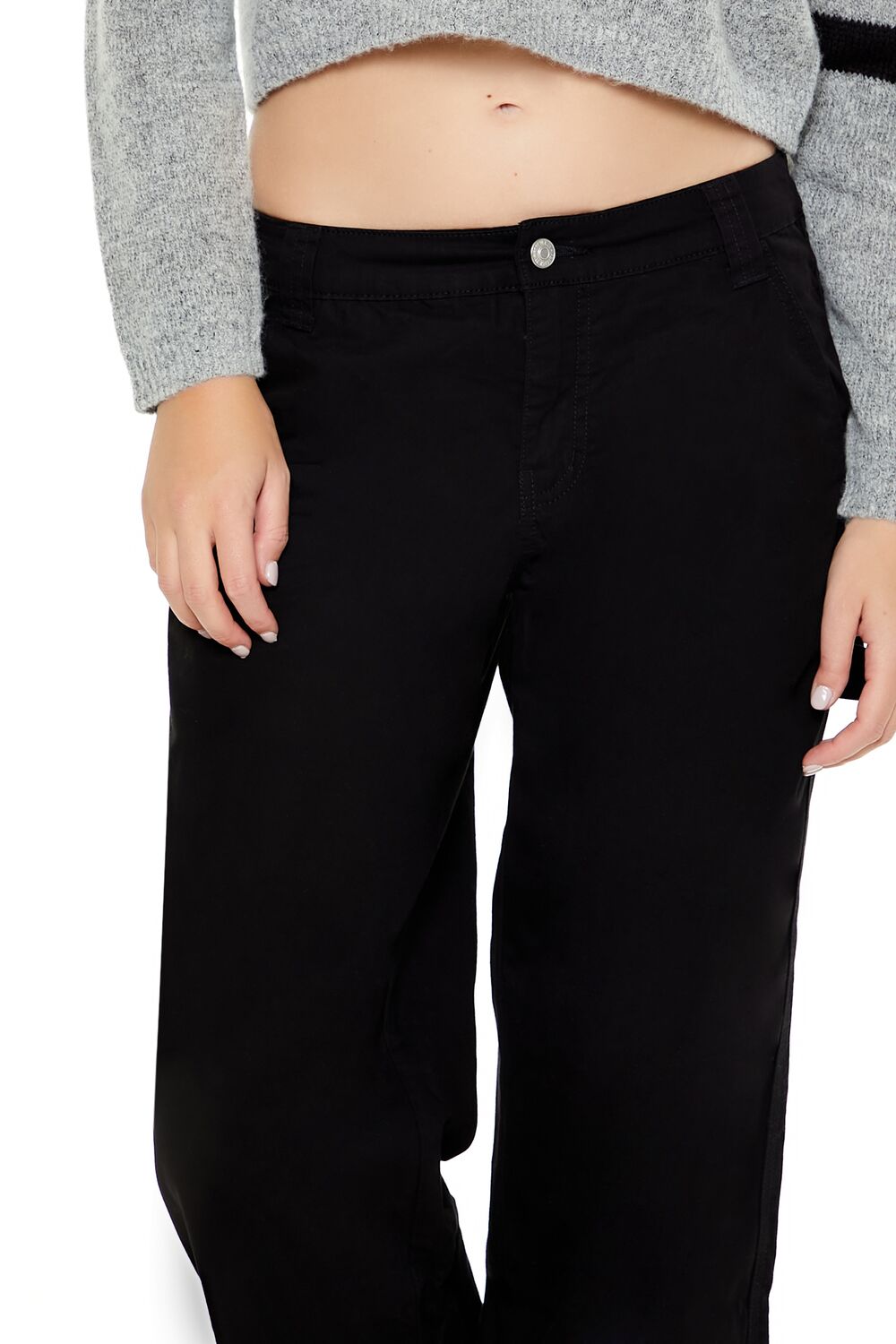 Poplin Low-Rise Pants - Image 5