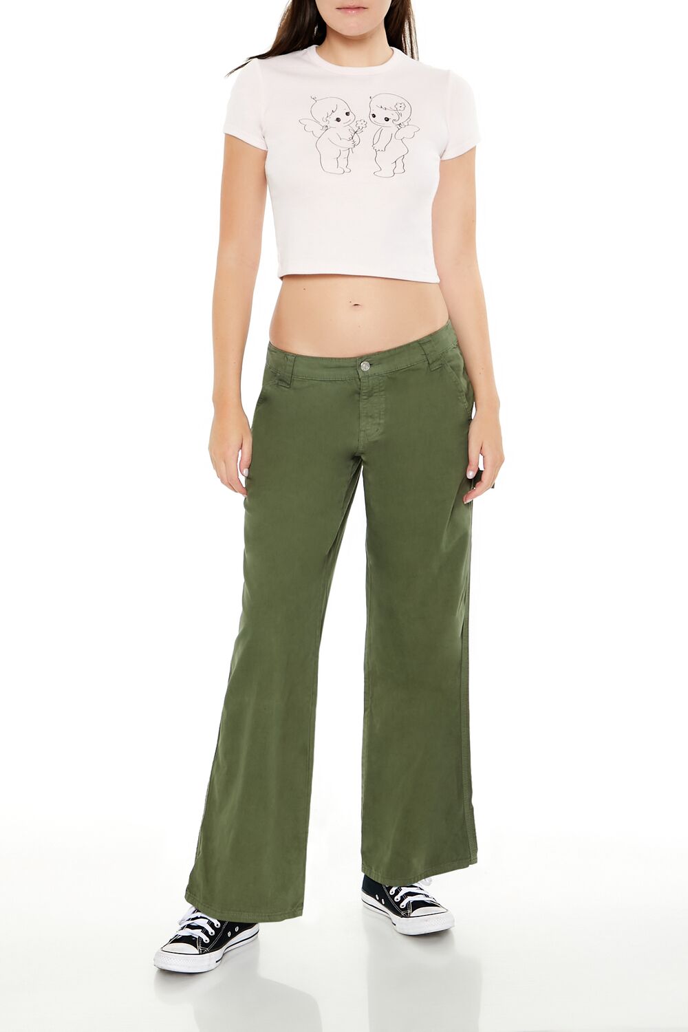 Poplin Low-Rise Pants - Image 11