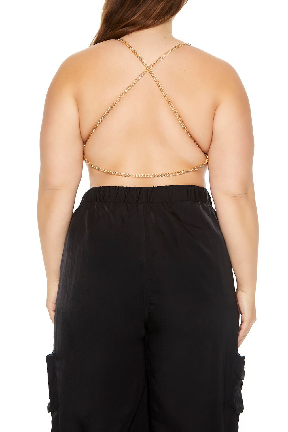 Plus Size Cutout Chain Bodysuit - Image 7