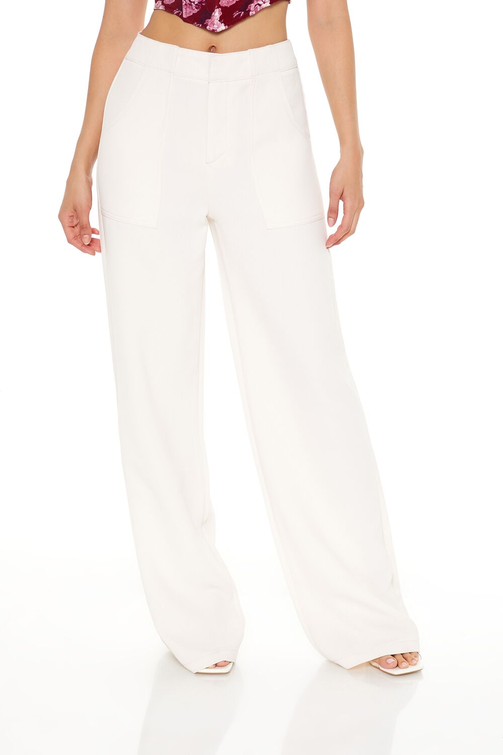 High-Rise Wide-Leg Trouser Pants - Image 2