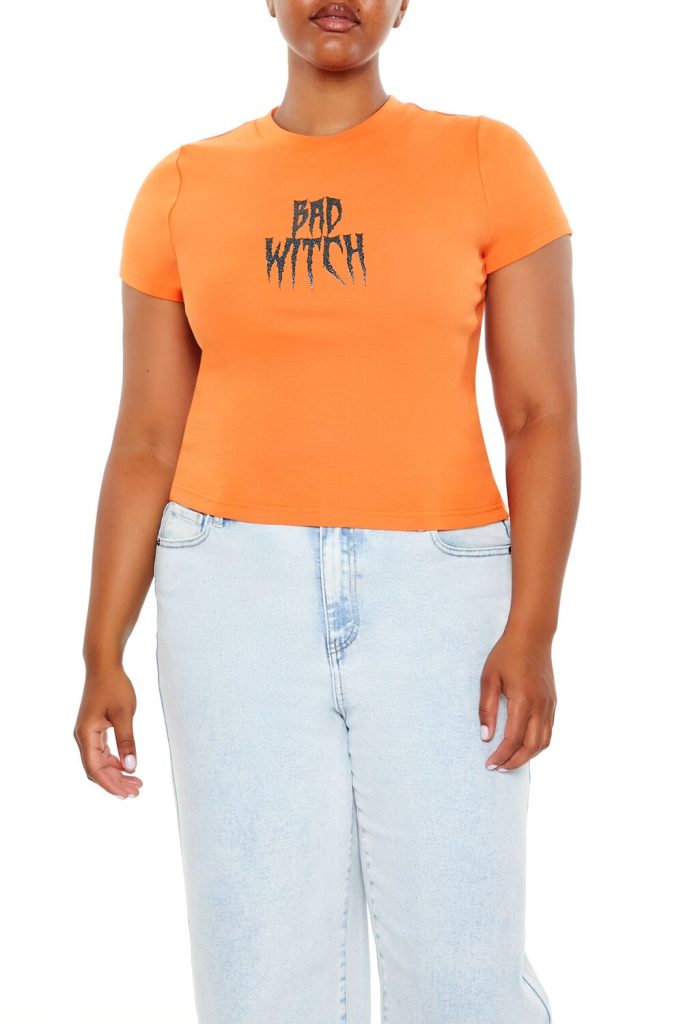 Plus Size Bad Witch Graphic Tee