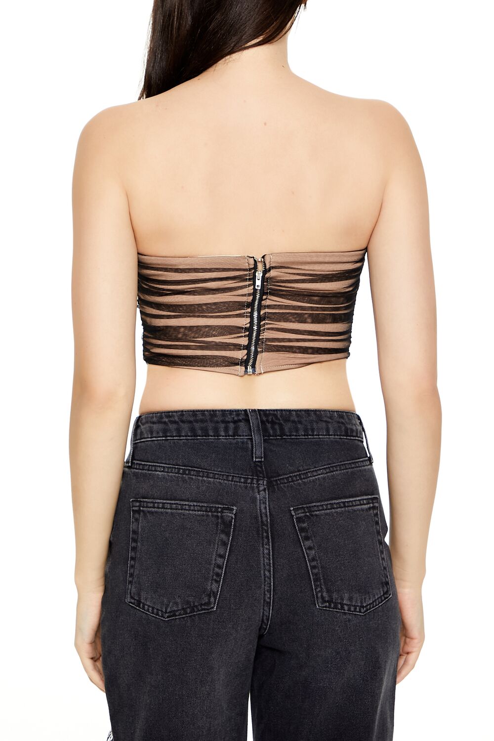 Mesh Corset Tube Top - Image 5