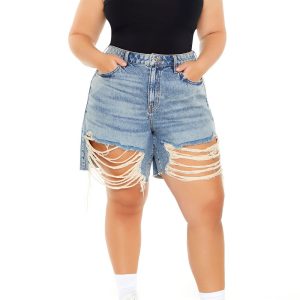 Plus Size Square-Neck Thong Bodysuit