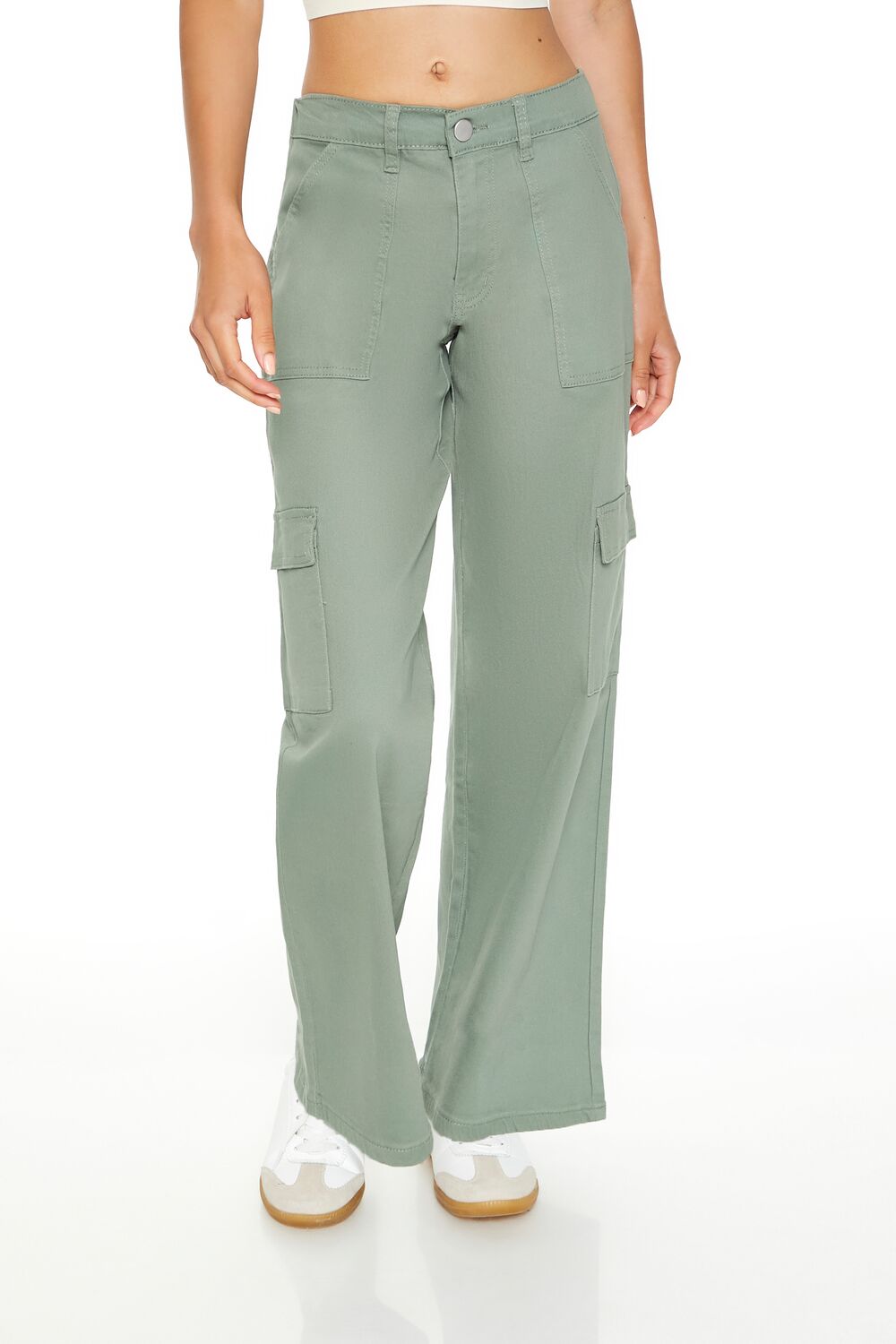 Twill Low-Rise Cargo Pants - Image 12