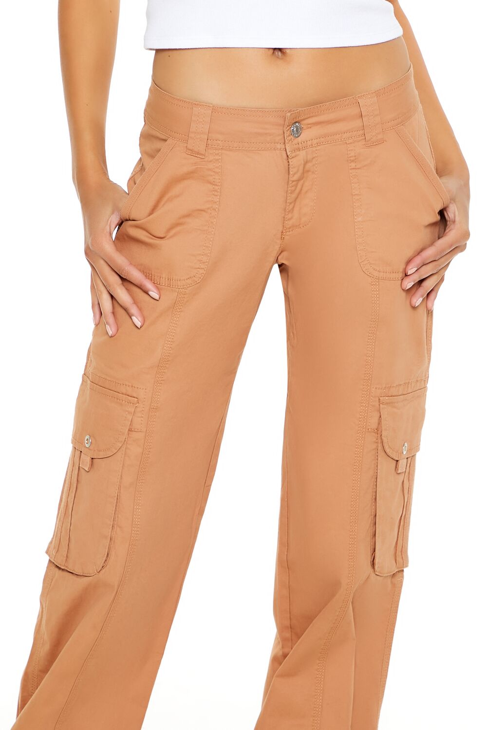 Low-Rise Straight-Leg Cargo Pants - Image 10