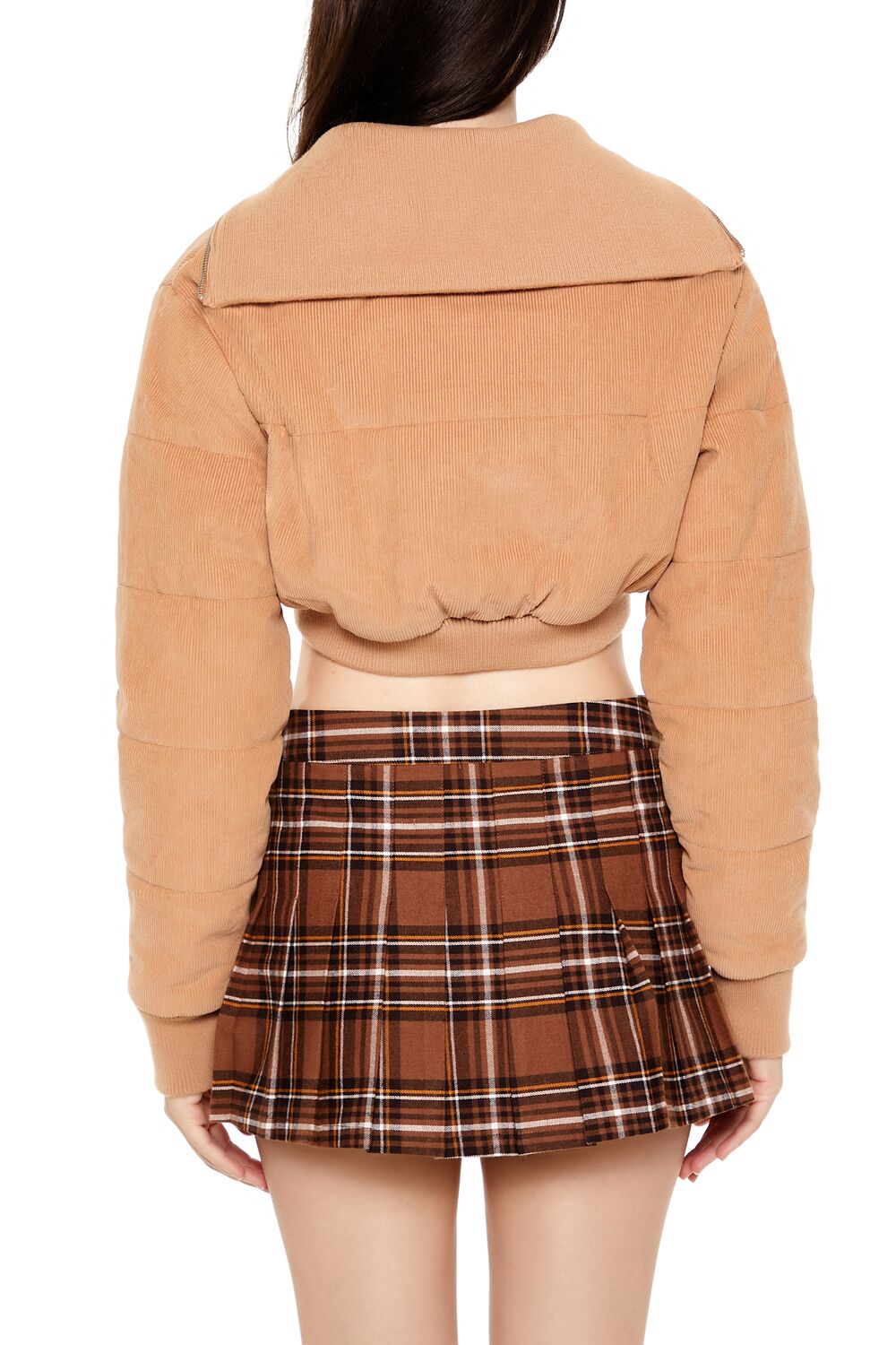 Cropped Corduroy Puffer Jacket - Image 5