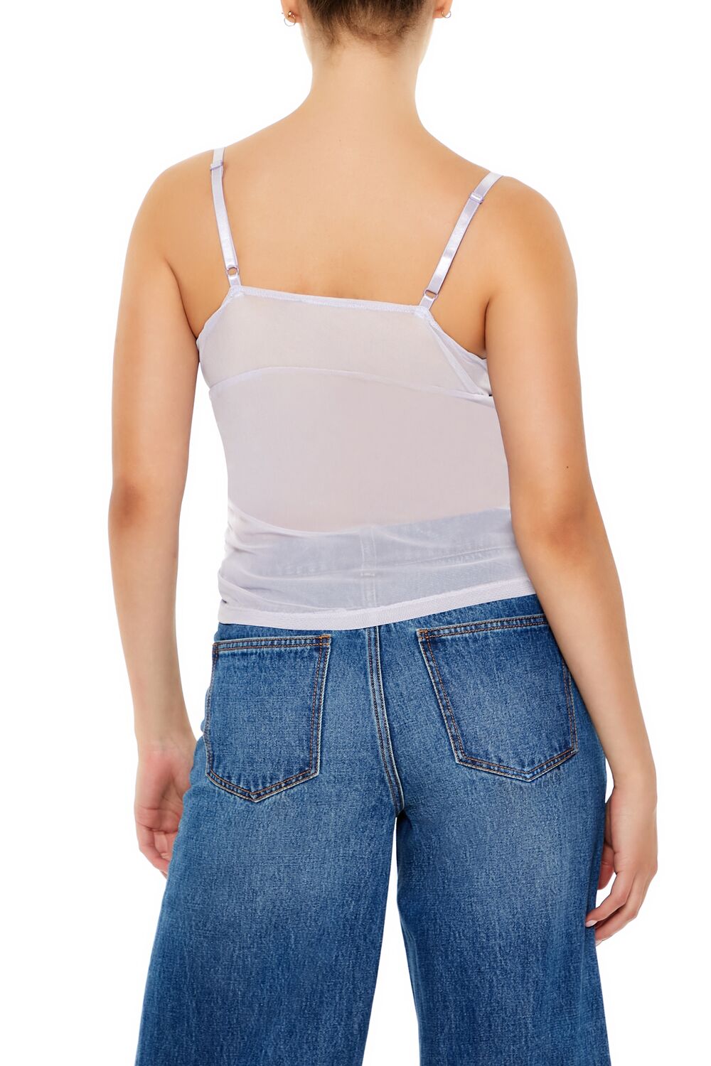 Sheer Mesh Rhinestone Cami - Image 10
